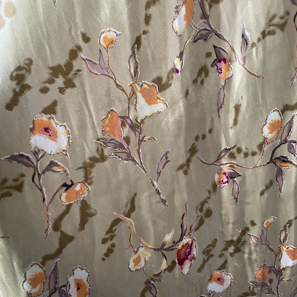 Vintage Faux Silk Floral Dress - Picture 5 of 6